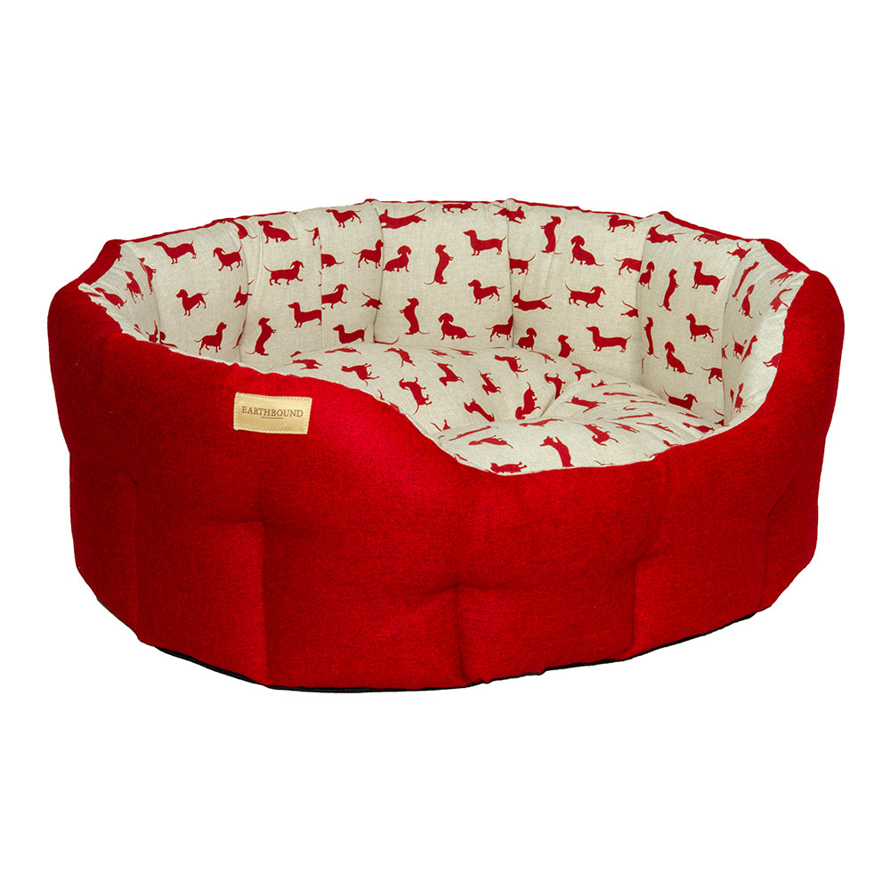 
            
                Load image into Gallery viewer, Earthbound Classic Brushed Dachshund Bed
            
        
